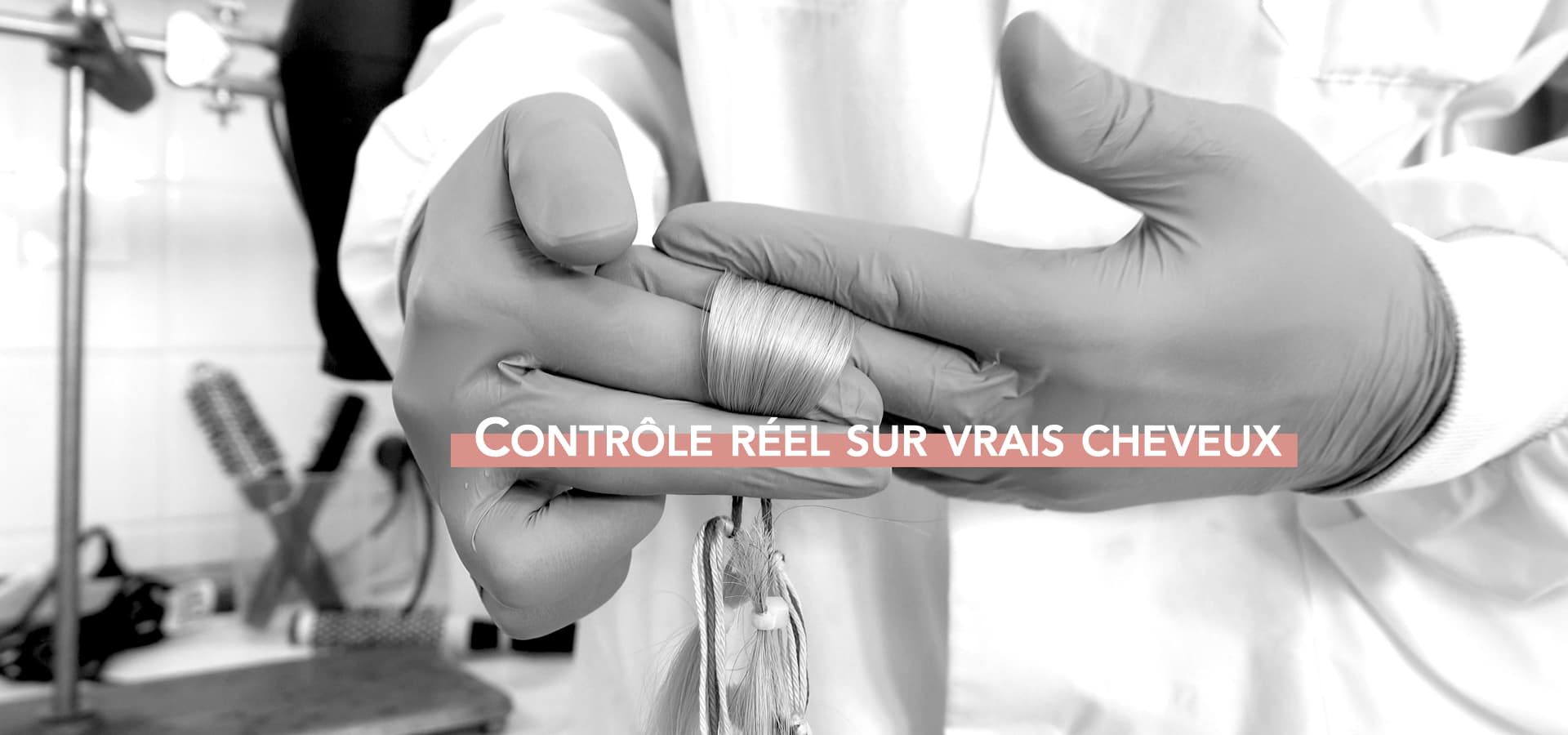 Contrôle réel sur vrais cheveux